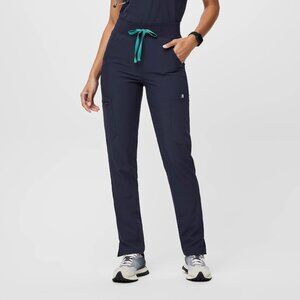 Figs Yola Yoga FREEx Lined Scrub Pants in Navy - sz XXL Tall